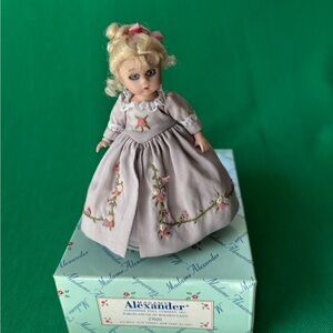 Madame Alexander 6” Porcelain LILAC ROCOCO LADY w/ Tag, 27020  GUC 2001 Orig Box